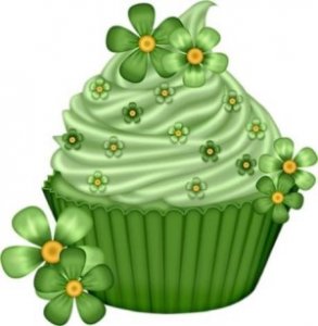 shamrock cupcake